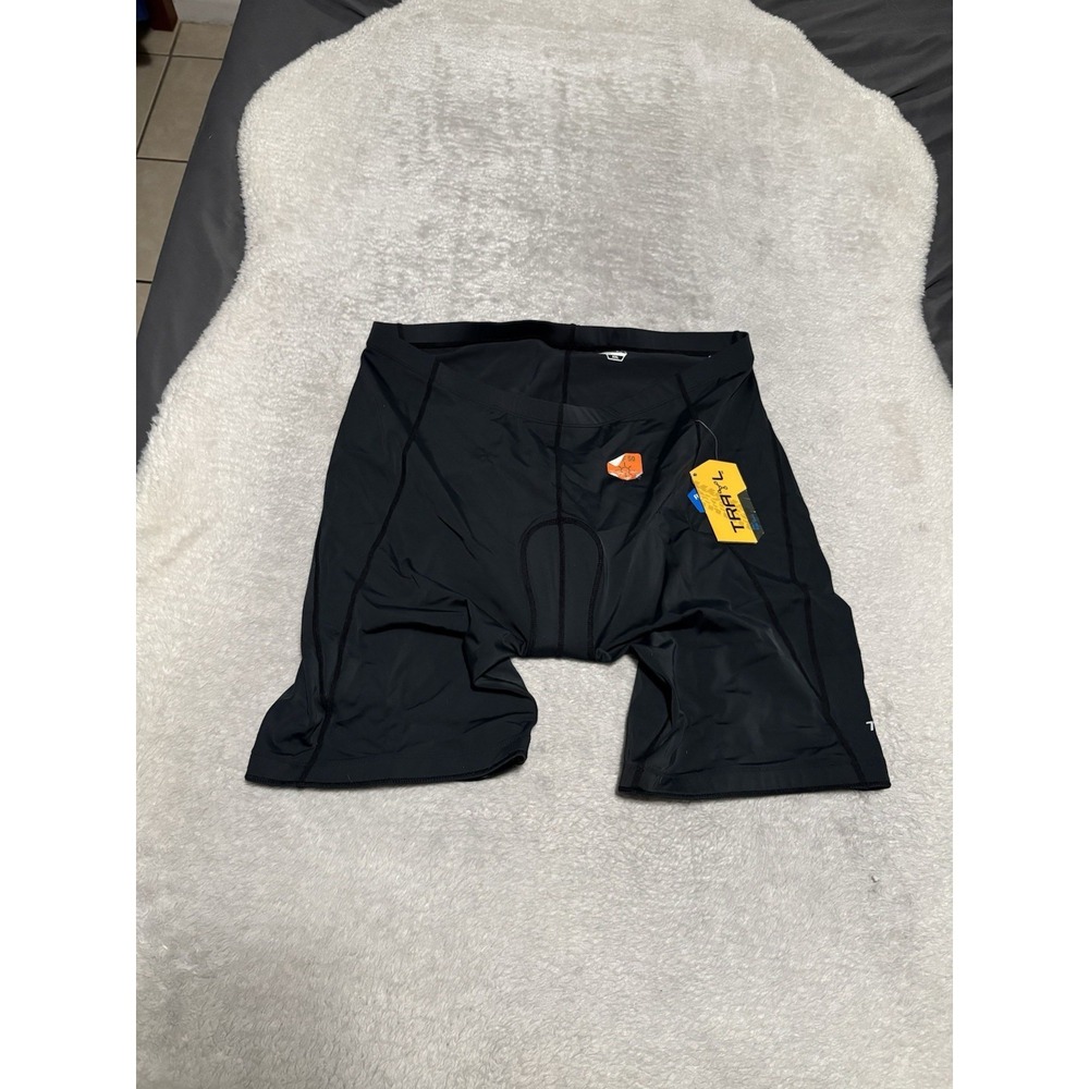 New Trayl Cycling Black Bike Riding Padded Shorts Men's Size XXL